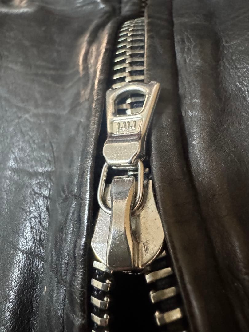 BACKLASH 製品染め イタリアンバッファロー シングルライダース S 黒