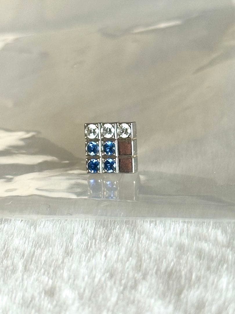 Cartier カルティエ パイエット ピアス サファイア ダイヤモンド 片耳