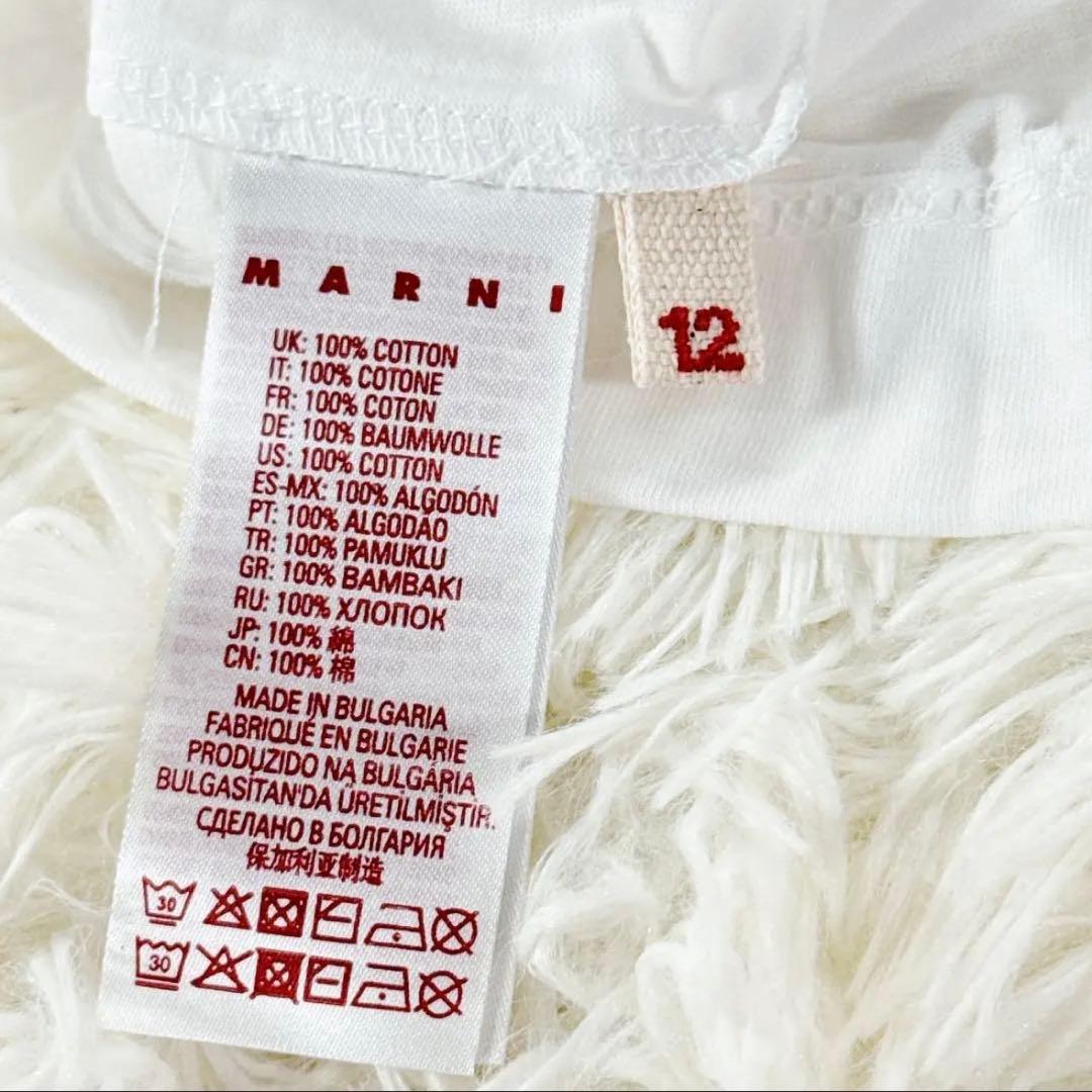 新品タグ付✨ 大人もOK！マルニ　キッズTシャツ　12Y 150 白 25SS