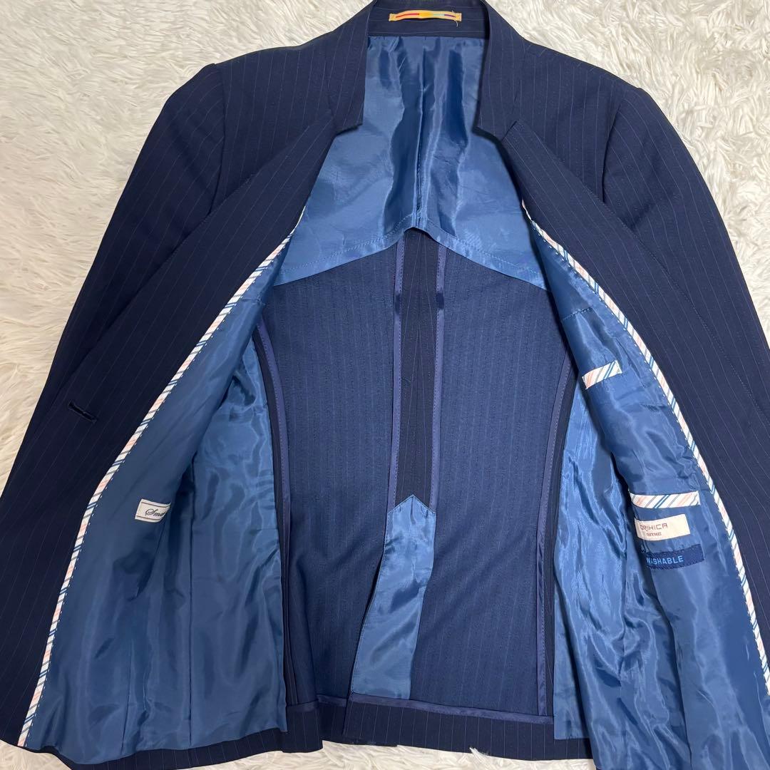 オリヒカ ライム ノーカラー パンツ スーツ セットアップ 洗える 近年モデル②