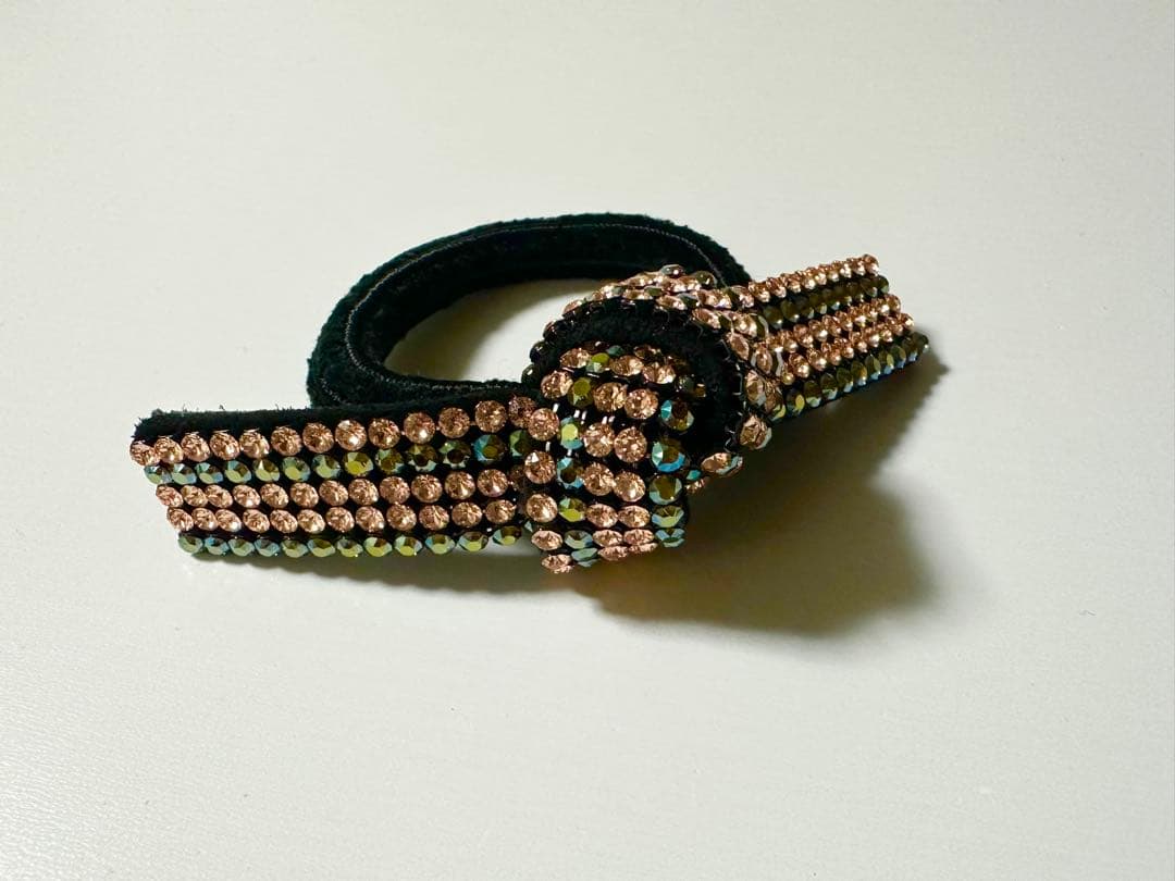 acca リボンゴム　オレンジ×グリーン