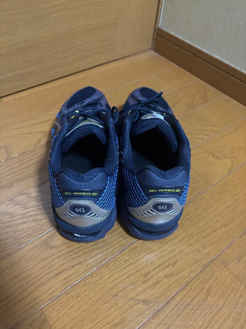 ASICS GEL-NIMBUS 10.1 ネイビー/イエロー スニーカー