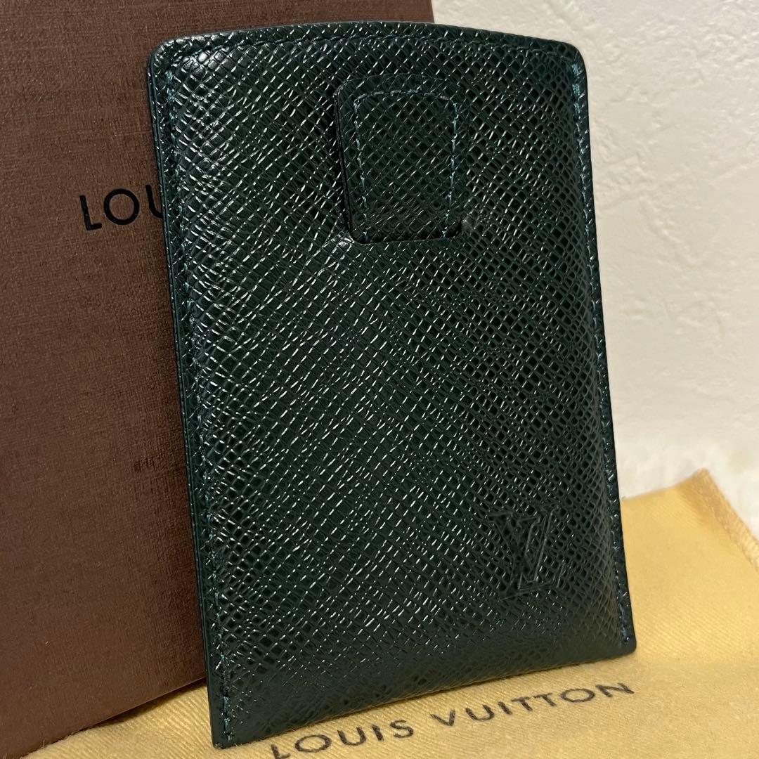 ルイヴィトン タイガ カードケース 名刺入れ ID ダークグリーン 箱付