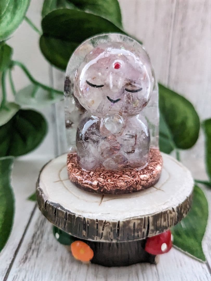 【Milky】シトリンの大きめピラミッド形オルゴナイト☆他６点