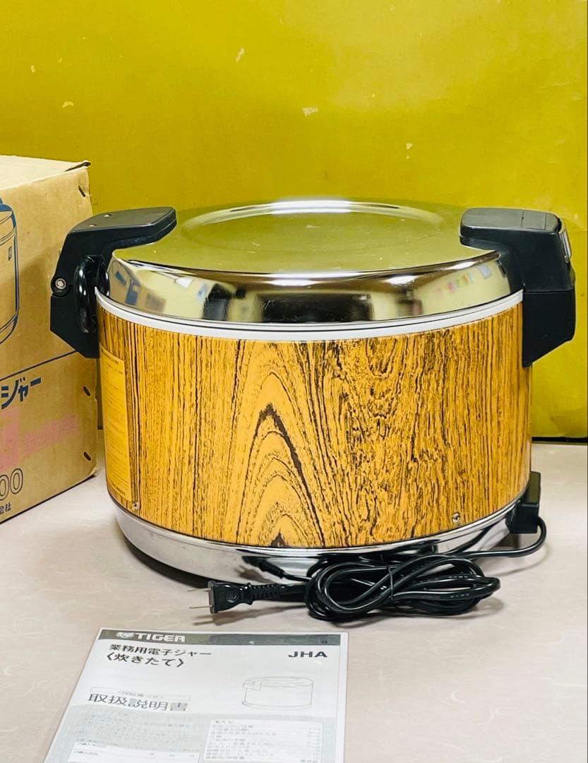 A924 美品❗️2.2升/4L保温ジャー電子ジャー業務用タイガー2升