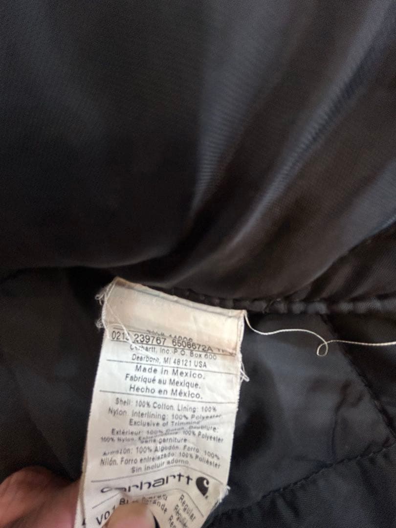 90sCarhartt ダックベスト　ブラック ベスト Lサイズ