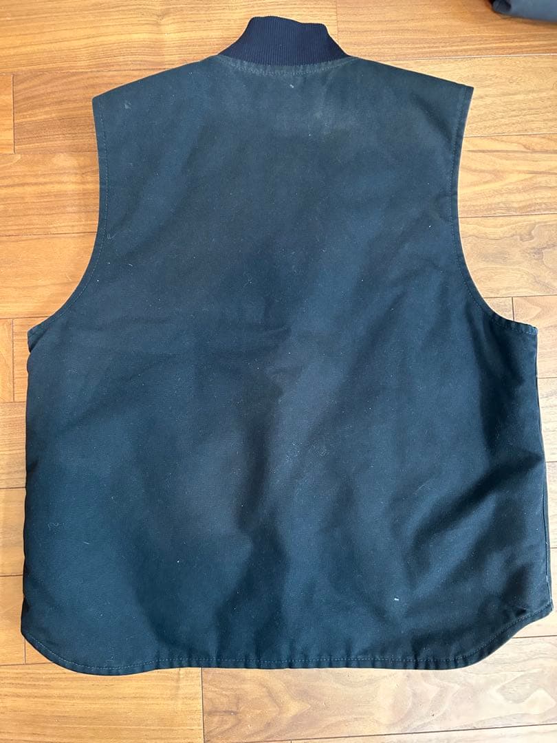 90sCarhartt ダックベスト　ブラック ベスト Lサイズ