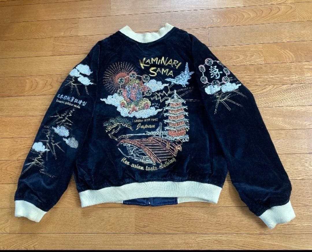 爆烈爛漫娘　完売　リバース　スカジャン　雷様＆芸者　サイズ38 M相当