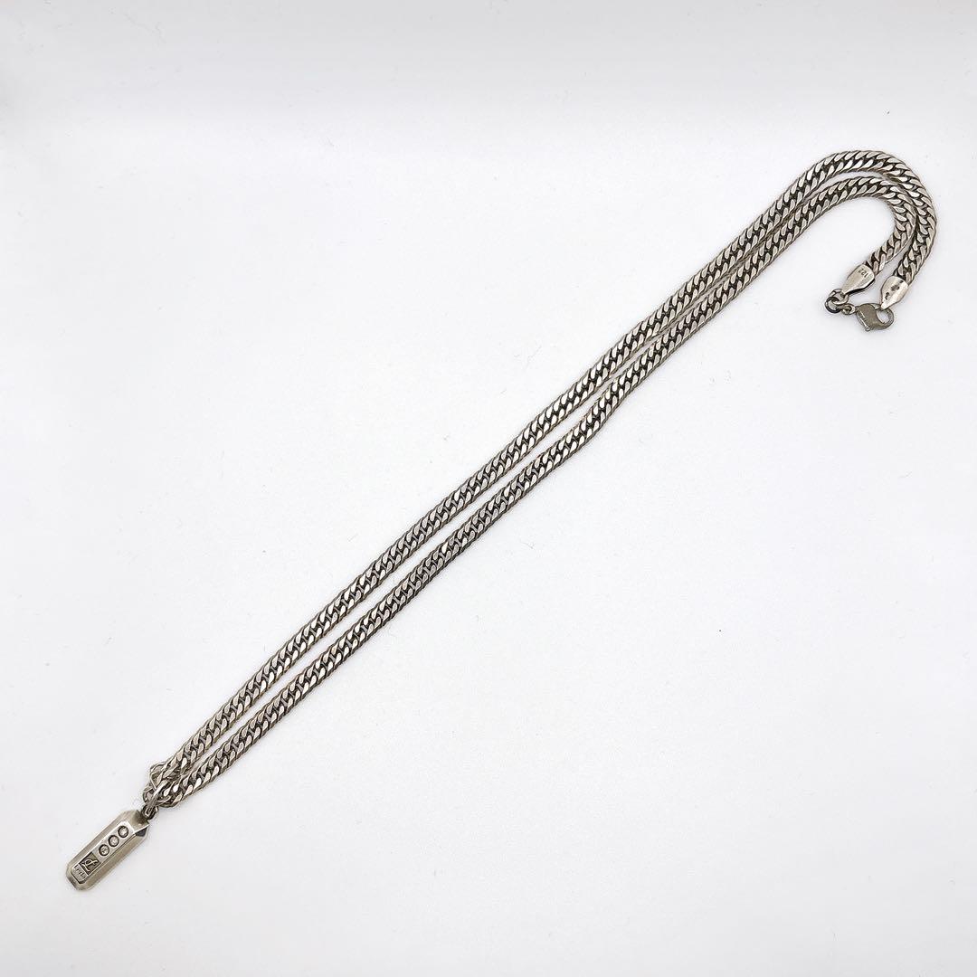 Leda SILMA レダシルマ ダイヤモンドネックレス シルバー喜平チェーン