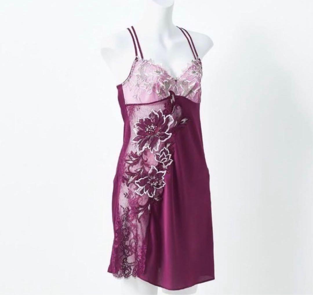 ワコール/サルート 52G 新品タグ付 スリップ＆ショーツM ワイン