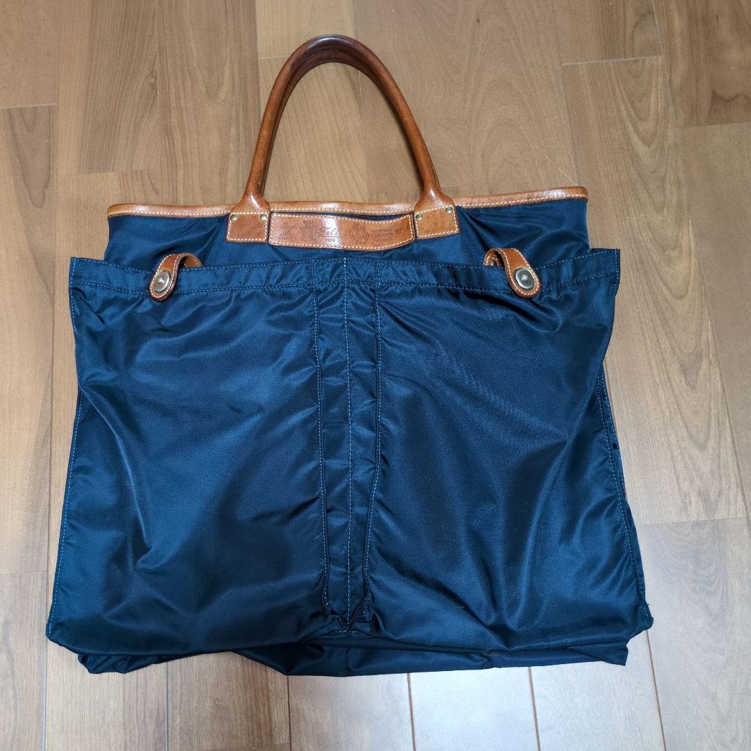 【週末迄限定特別セール】フェリージ　Felisi ナイロン×レザー トートバッグ