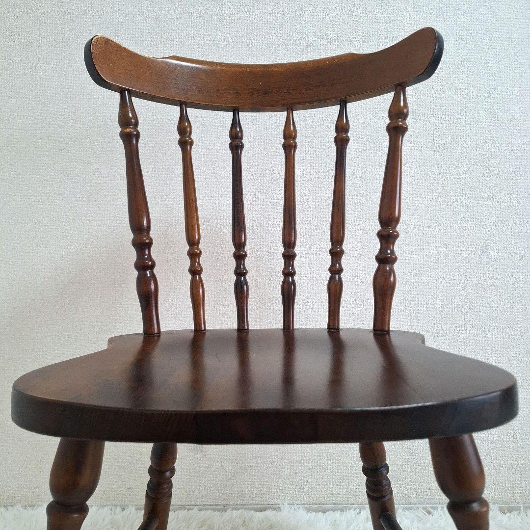 【状態良好】柏木工 ダイニングチェア ウィンザーチェア ブラウン