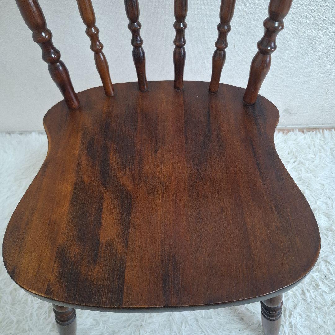 【状態良好】柏木工 ダイニングチェア ウィンザーチェア ブラウン