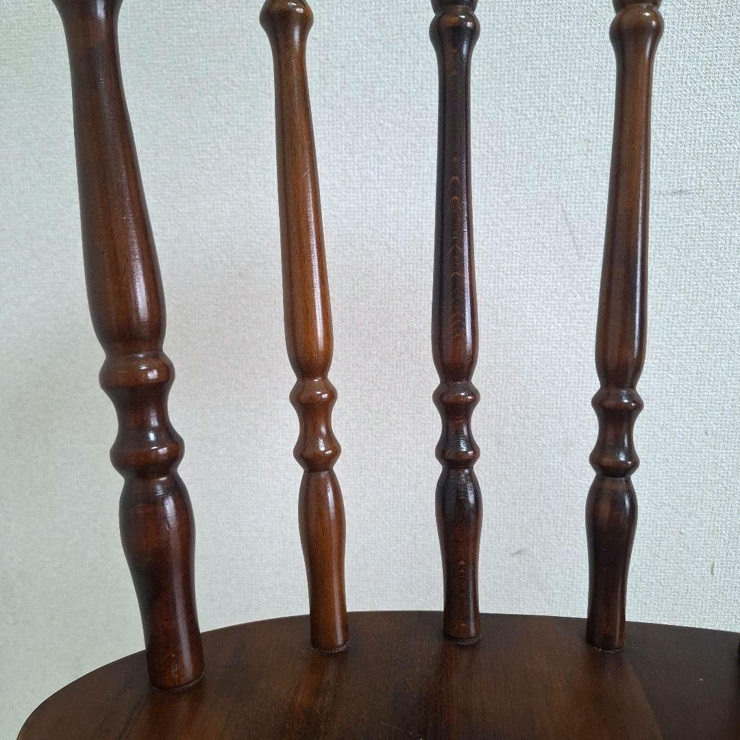 【状態良好】柏木工 ダイニングチェア ウィンザーチェア ブラウン