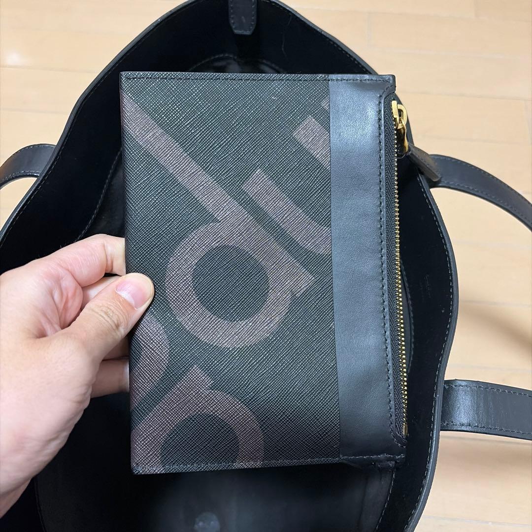 dunhill ダンヒル　ブラック トートバッグ　ロゴバッグ