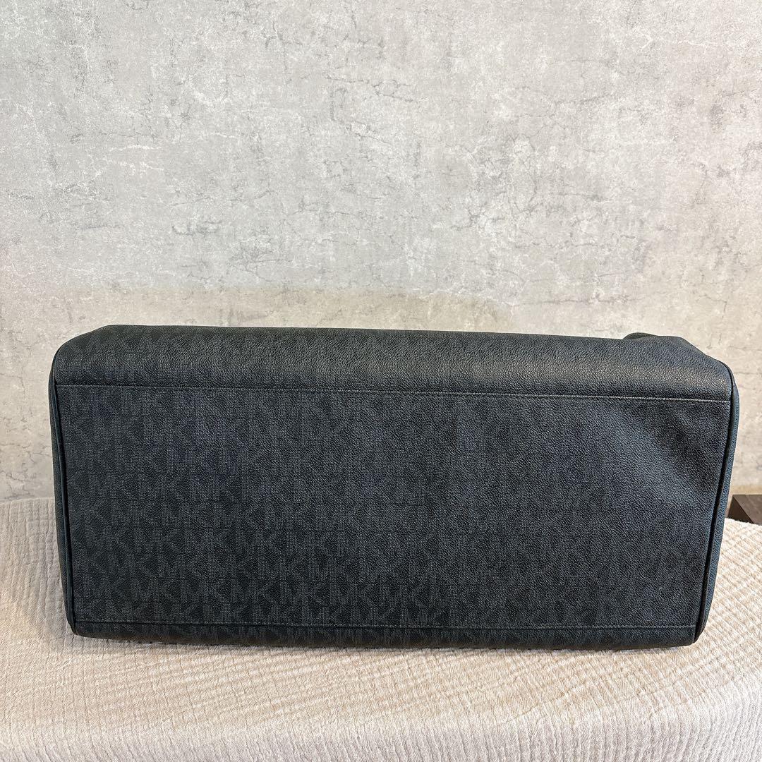 極美品 マイケルコース MK柄 PVC ボストンバッグ 2way ブラック