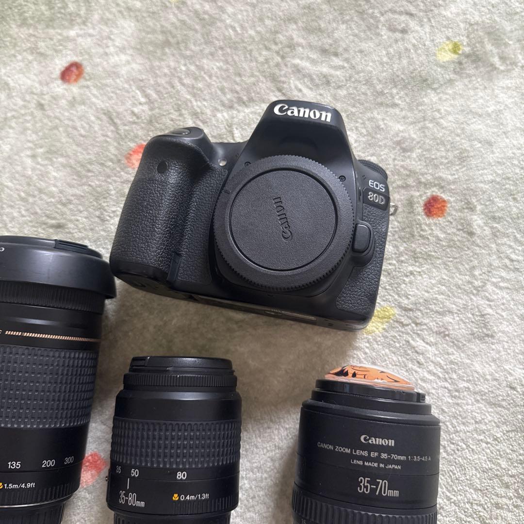 【Canon EOS 80D ボディ】+ 無料おまけレンズ3本セット