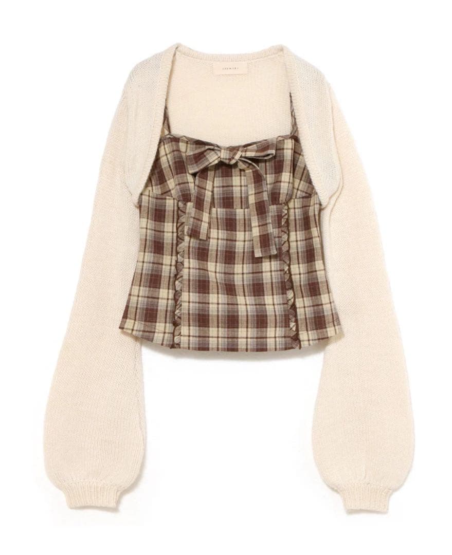 トップス ANDMARY Tyla ribbon set tops