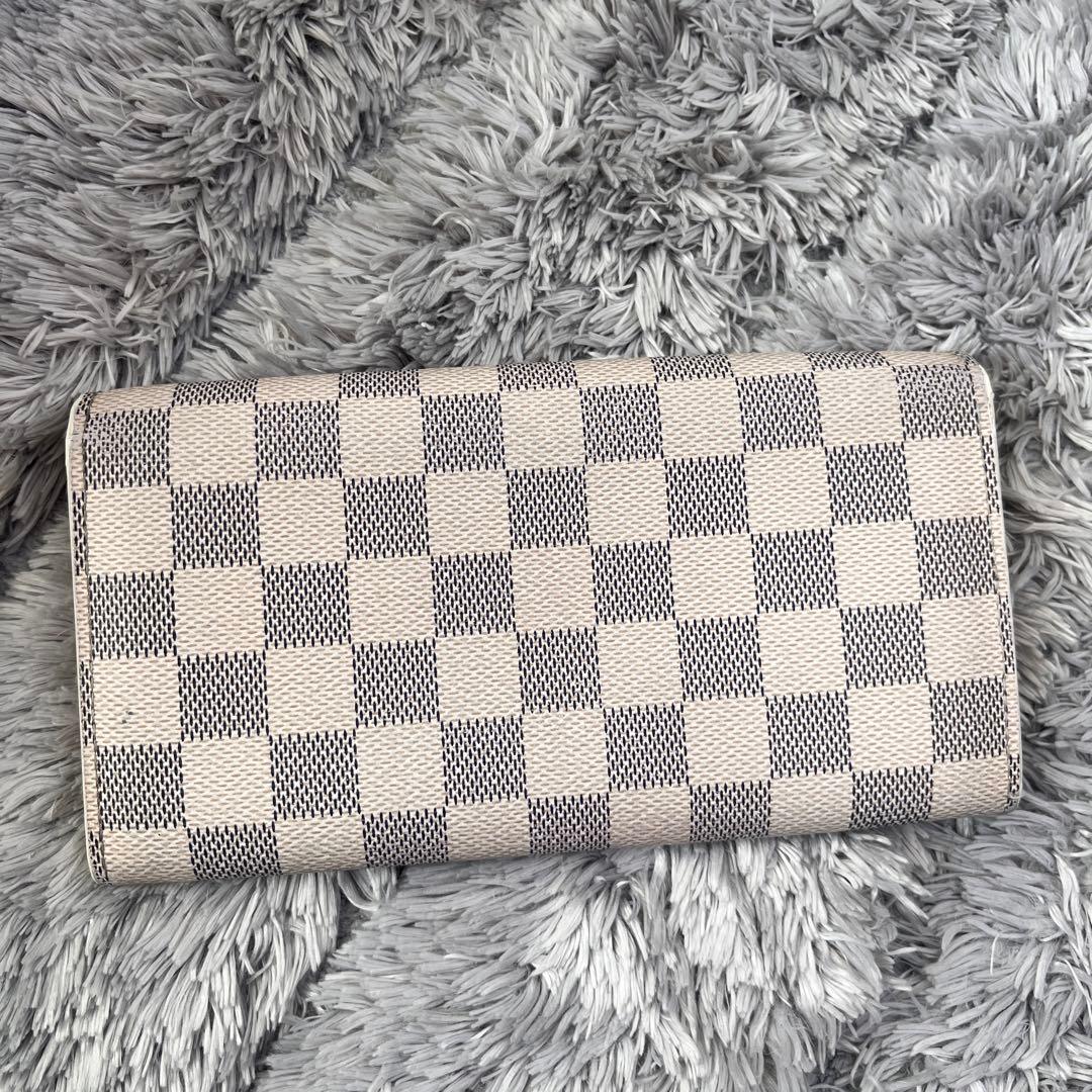 ルイヴィトン　ダミエアズール　長財布　メンズ　レディース　ホワイト