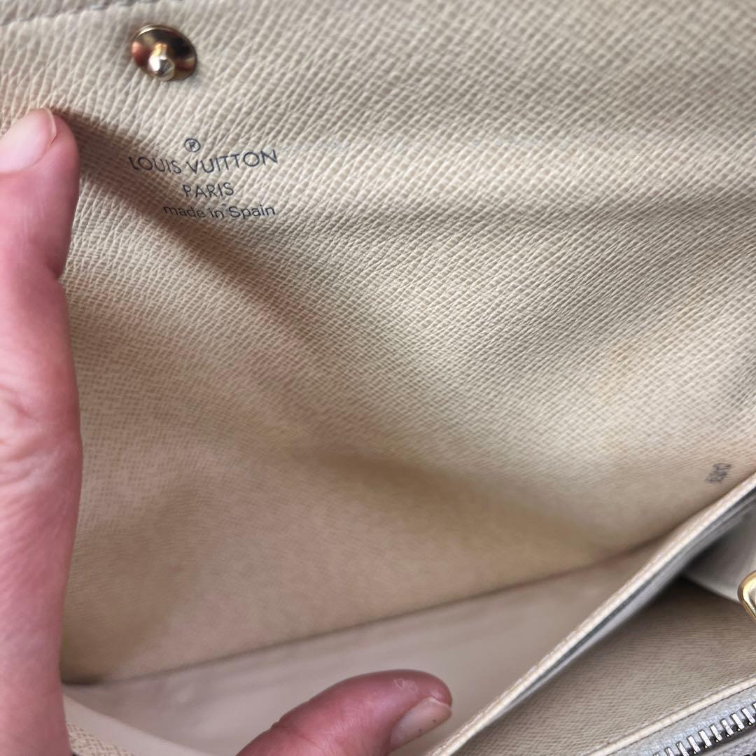 ルイヴィトン　ダミエアズール　長財布　メンズ　レディース　ホワイト