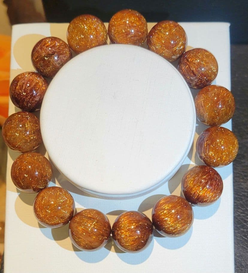 ☆最高品質☆天然☆オールドキャッツアイルチルクォーツブレスレット