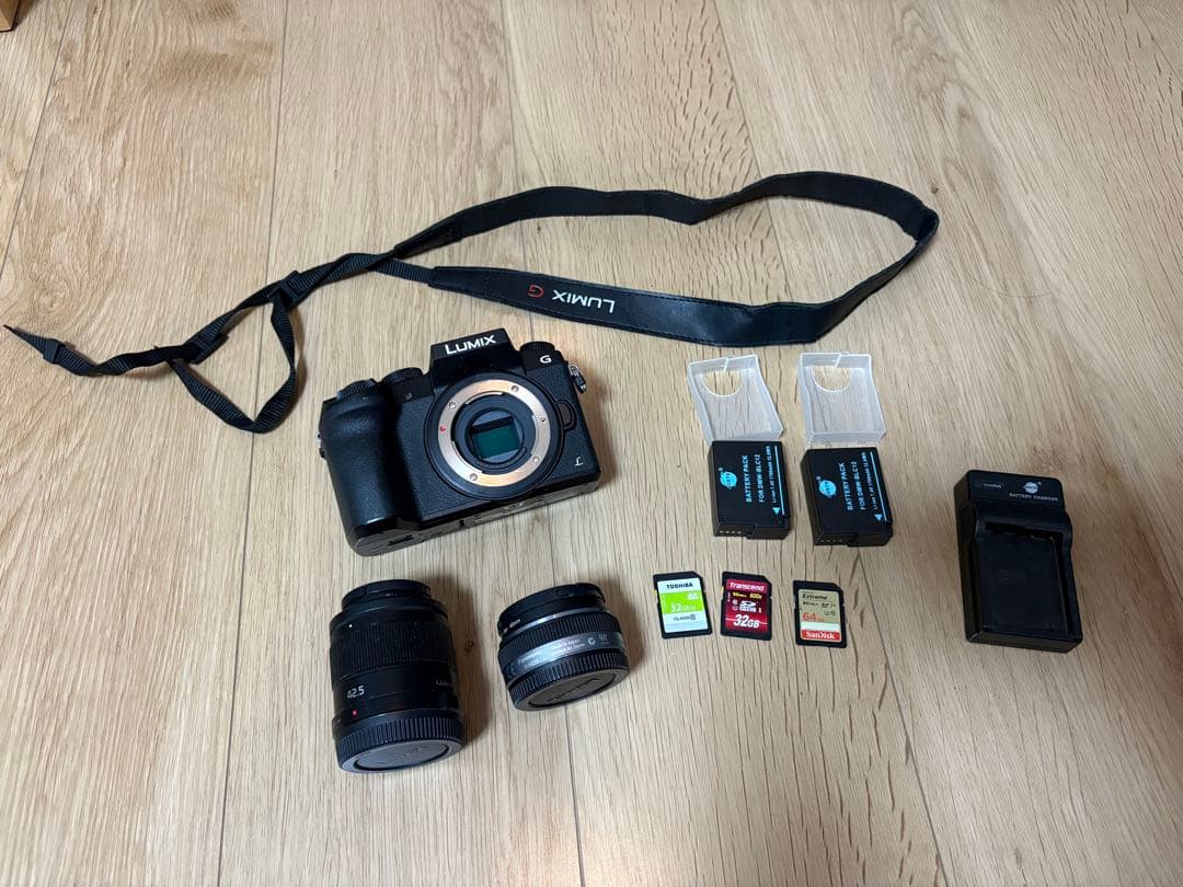 LUMIX ミラーレス一眼カメラ ルミックス G7＋レンズ2本セット