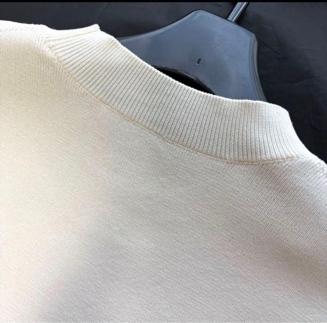 【未使用級】23AW アドーア　ダブルラッフルカフニット　38 フレアスリーブ