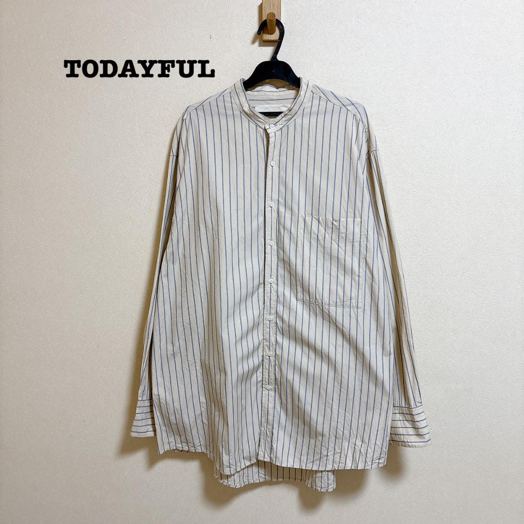 トゥデイフル Stripe Over Shirts ストライプオーバーシャツ