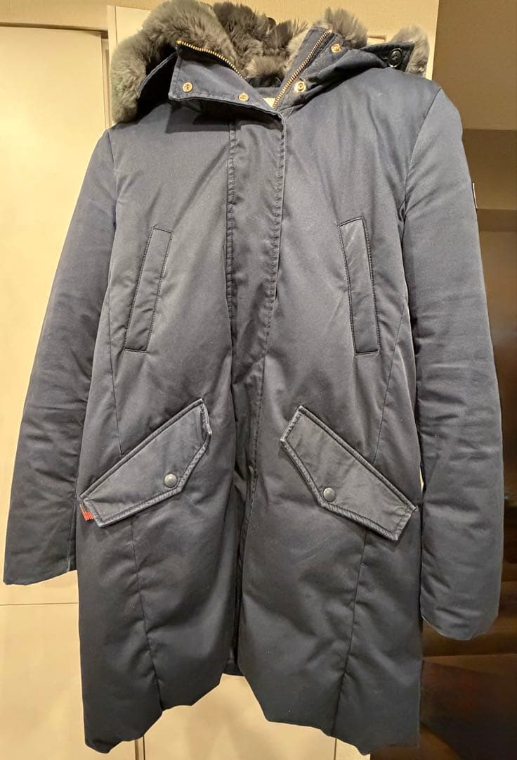 wool rich ダウン　コクーンパーカ　COCOON PARKA ネイビー