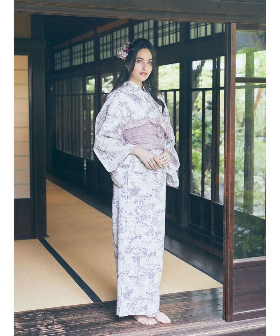 未開封Maison de FLEURミュゲリボン浴衣