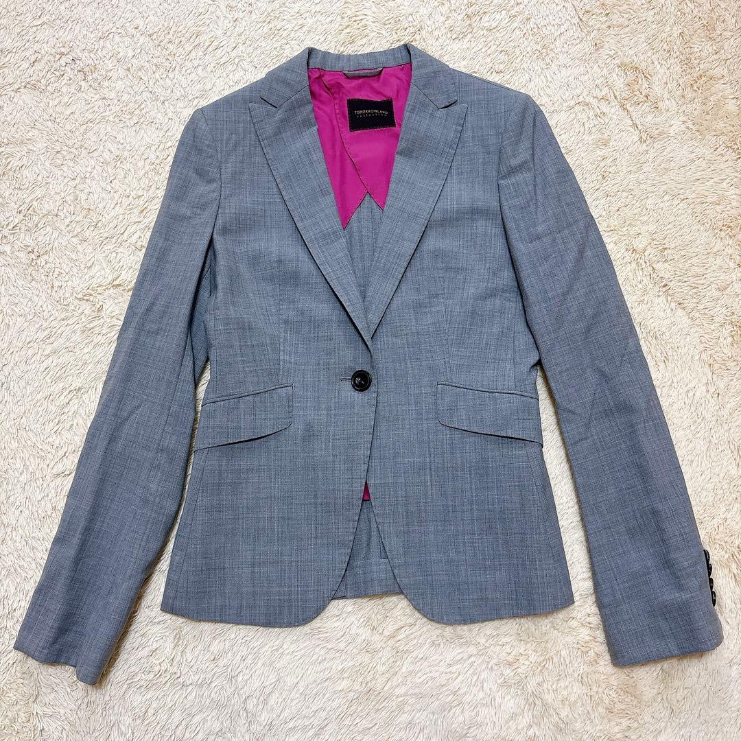 【レア】トゥモローランド コレクション グレー パンツスーツ イタリア製生地