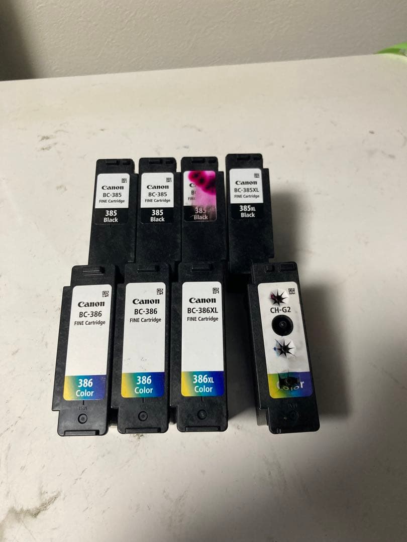 【使用済み】Canon プリンター 純正インクカートリッジ 74個セット