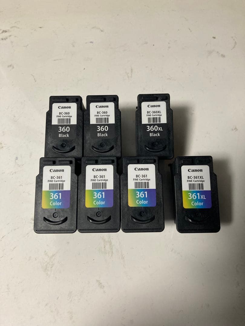 【使用済み】Canon プリンター 純正インクカートリッジ 74個セット