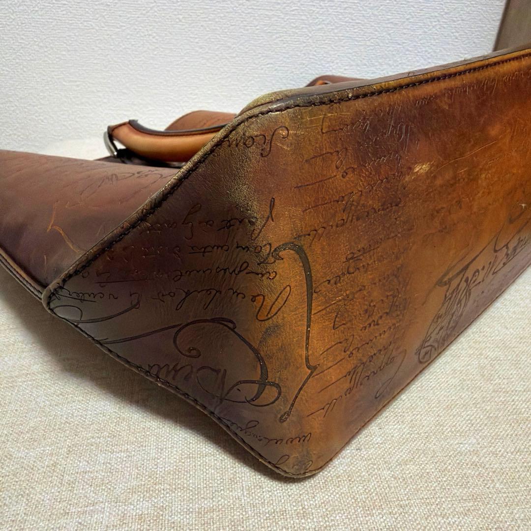 ベルルッティ カリグラフィ トートバッグ ブラウン 本革(レザー) 正規品