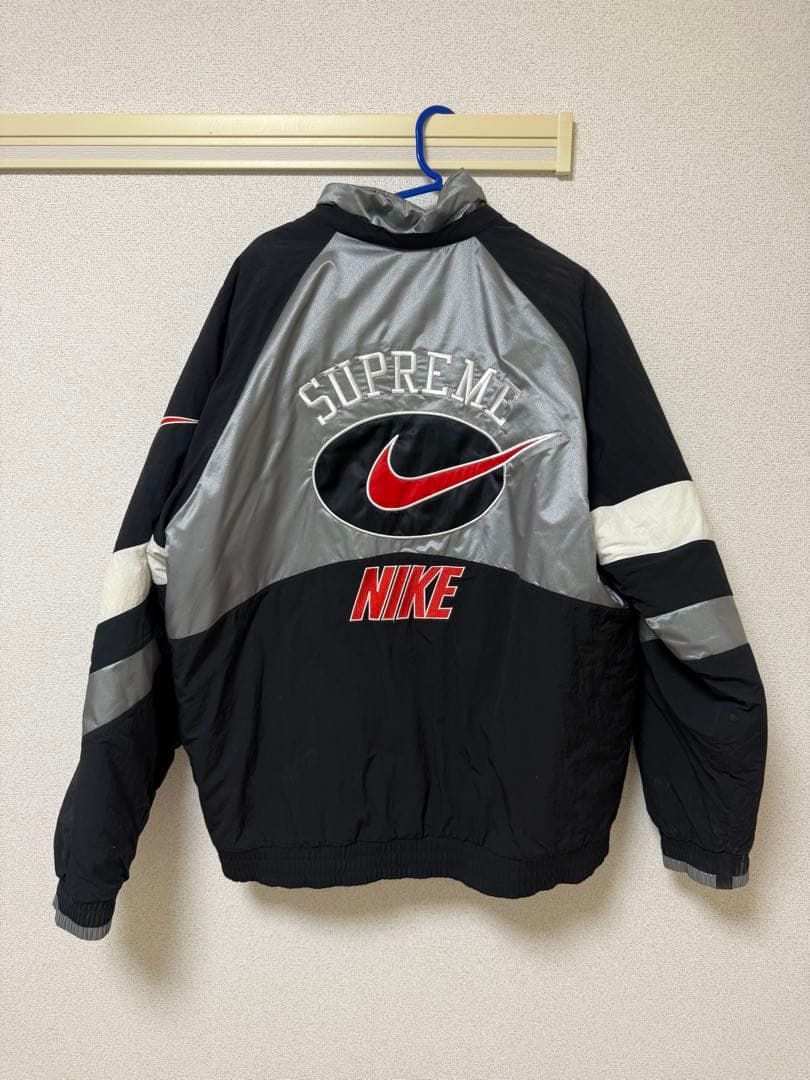 supreme×NIKE hooded sport jacket フード部紛失品