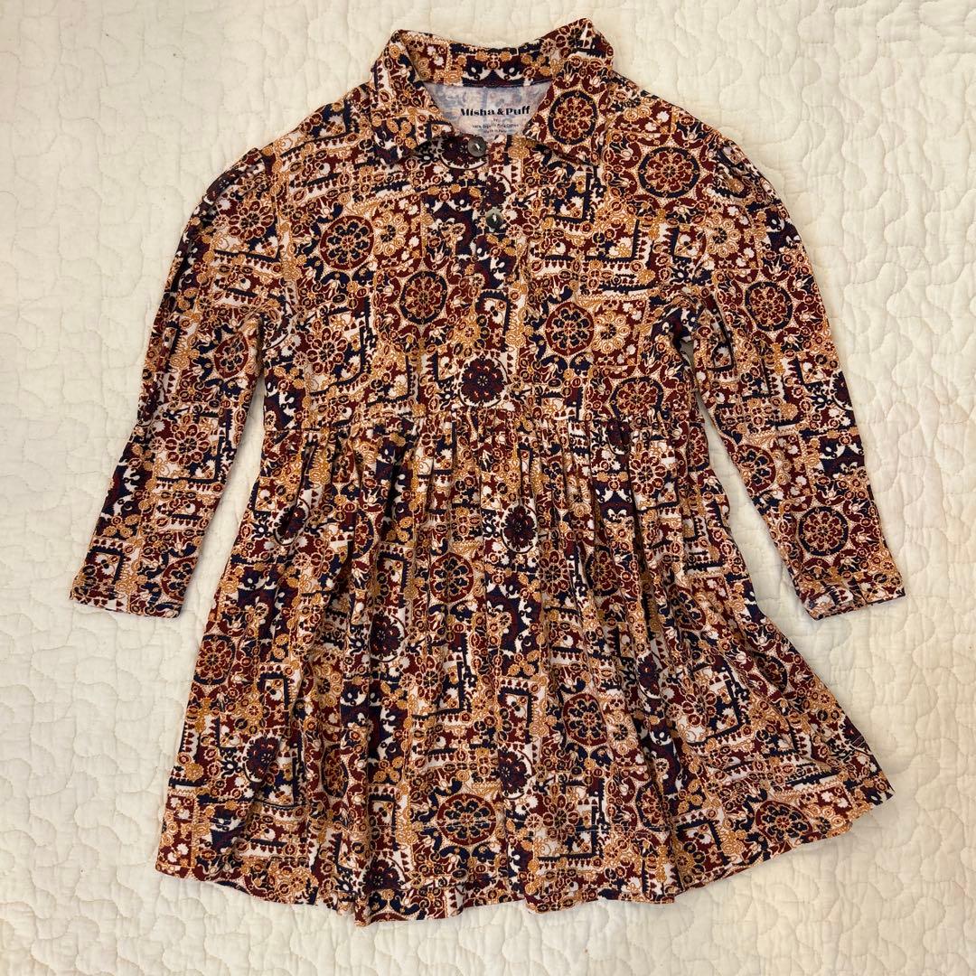 misha&puff メダリオンワンピース 5y