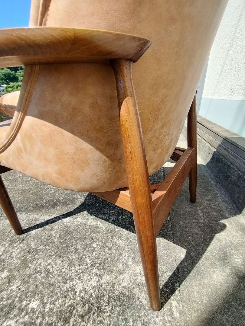 美品 NOCE (ノーチェ) アームソファ キャメルブラウン UC01