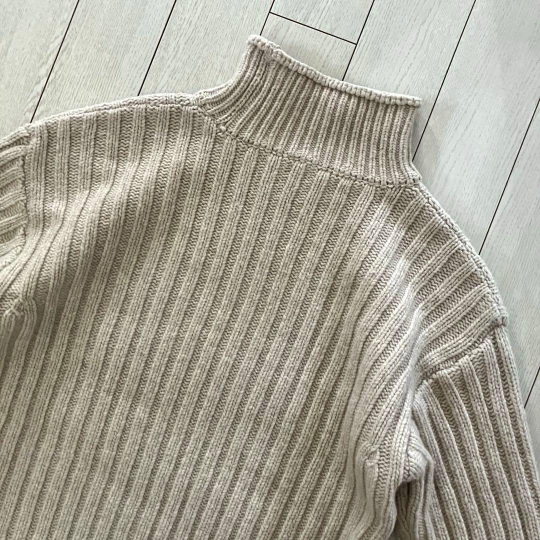 極美品✨ELBORN ラムウール ローゲージニット タートルネック