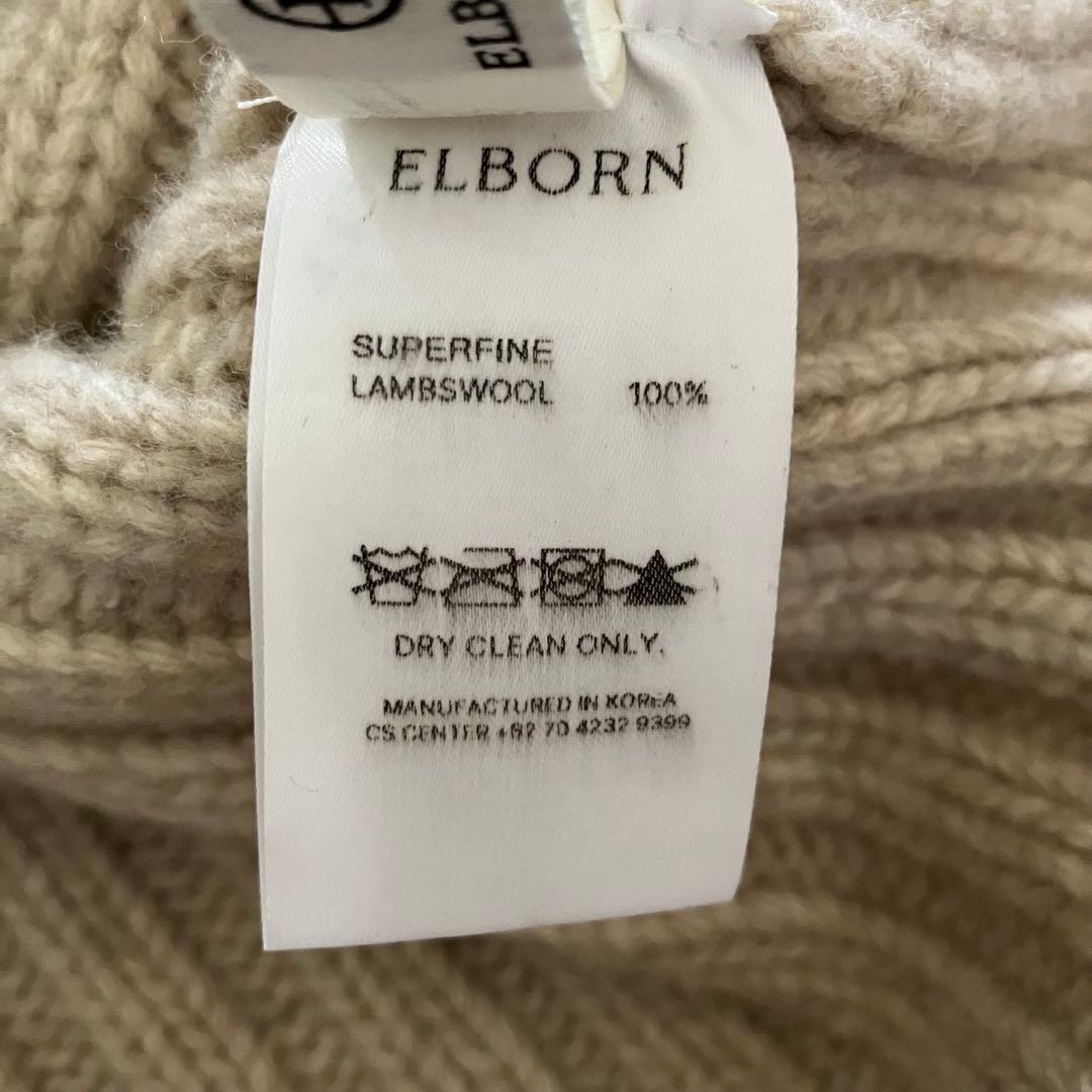 極美品✨ELBORN ラムウール ローゲージニット タートルネック