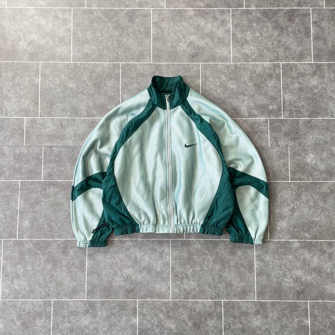 90's Nike ナイキ vintage 素材切替 ナイロンジャケット 短丈