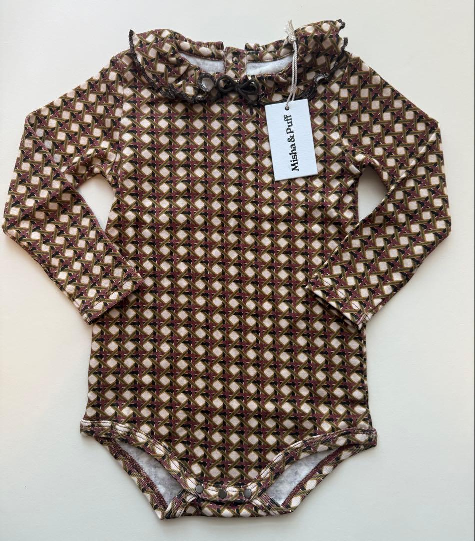 ロンパース・カバーオール Misha & Puff Baby Pattie Onesie Lattice