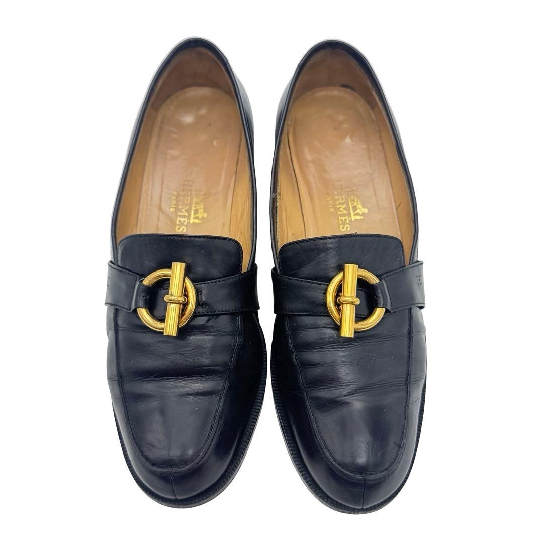 HERMES エルメス シェーヌダンクル ローファー 約23.5cm レディース