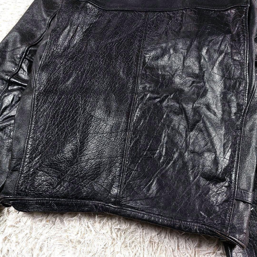 短丈 y2k archive 本革 シングルレザーライダース 90~00s 50