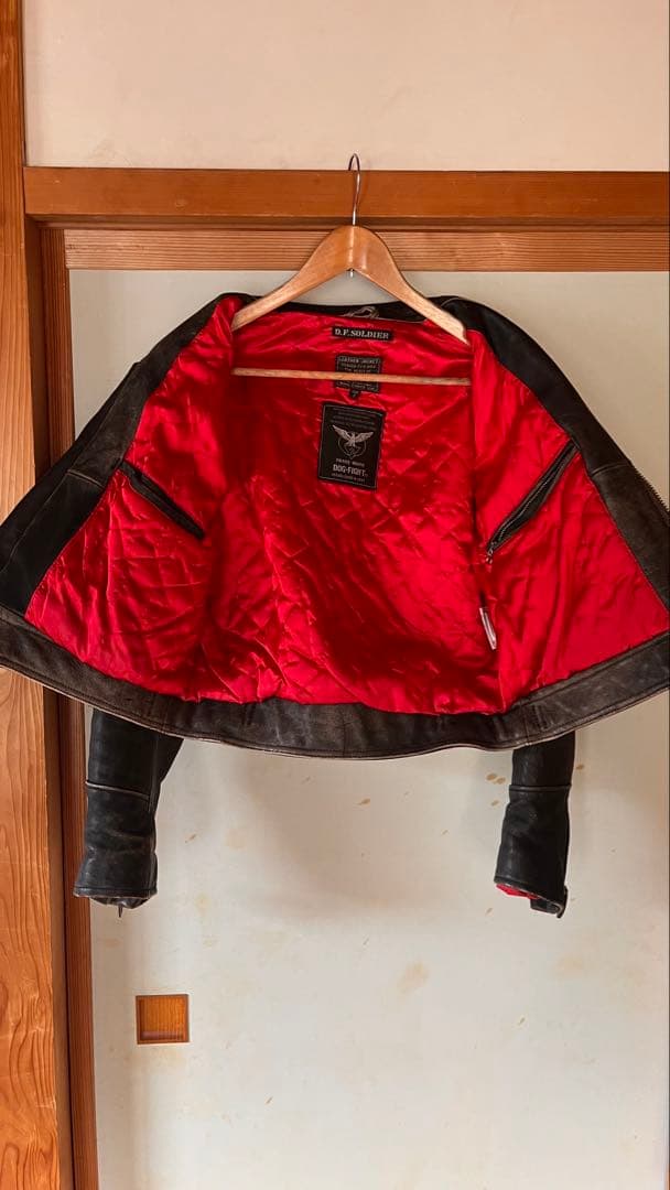 【美品】DOG-FIGHT ライダースジャケットLサイズJPGOODBUY
