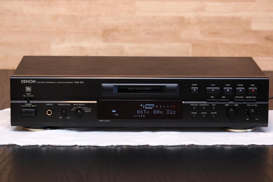 DENON DMD-800 MDデッキ　MDプレーヤー/レコーダー　 日本製　黒