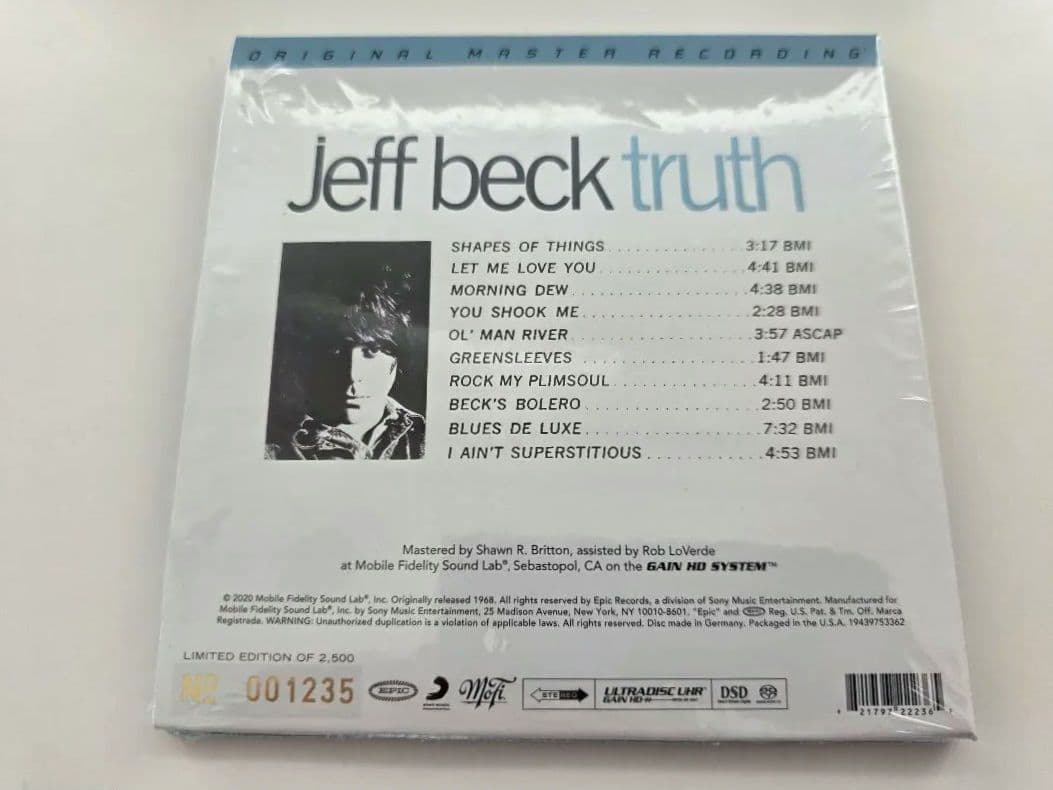 ほぼ新品 Jeff Beck Truth Mobile Fidelity
