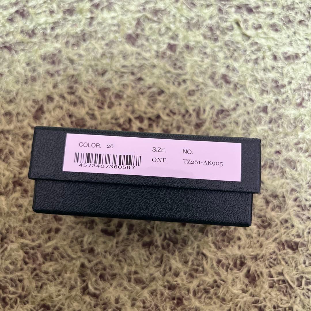 TOGA ブラック ヘアバレッタ　l leather barrette