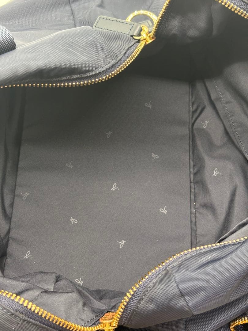 【美品】アニエスベー ネイビー ボストンバッグ ショルダー 2way 南京錠