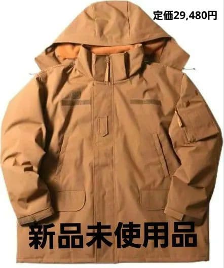 【最終値下げ】【新品未使用品】HOUSTON コールドウェザーパーカー カーキー