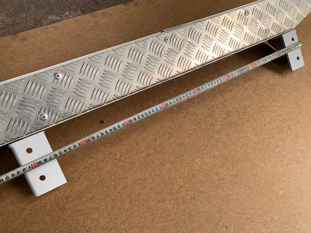 トラック　リアバンパー　アルミステップ　反射板付